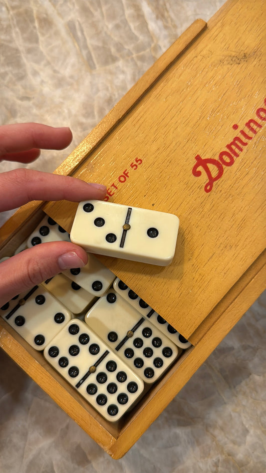 Vintage Dominoes Set - Our Brooklyn Brownstone