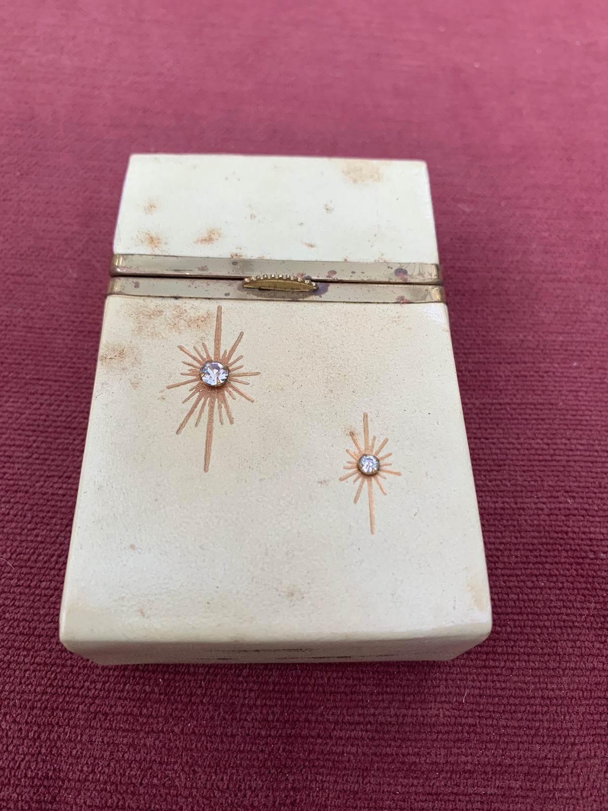 Vintage Mid Century Starburst Cigarette Case