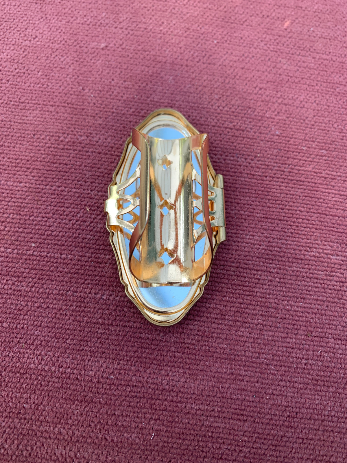 Vintage Stratton Lipview Lipstick Holderwith Floral Enamel Design