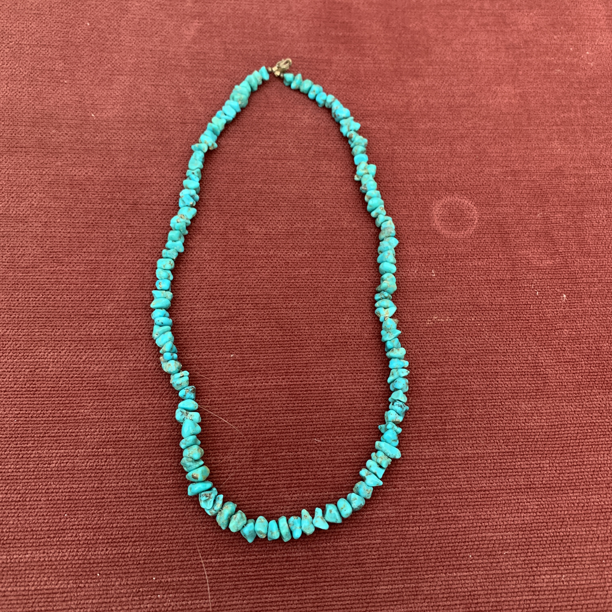 Handmade Turquoise Nugget Chip Necklace