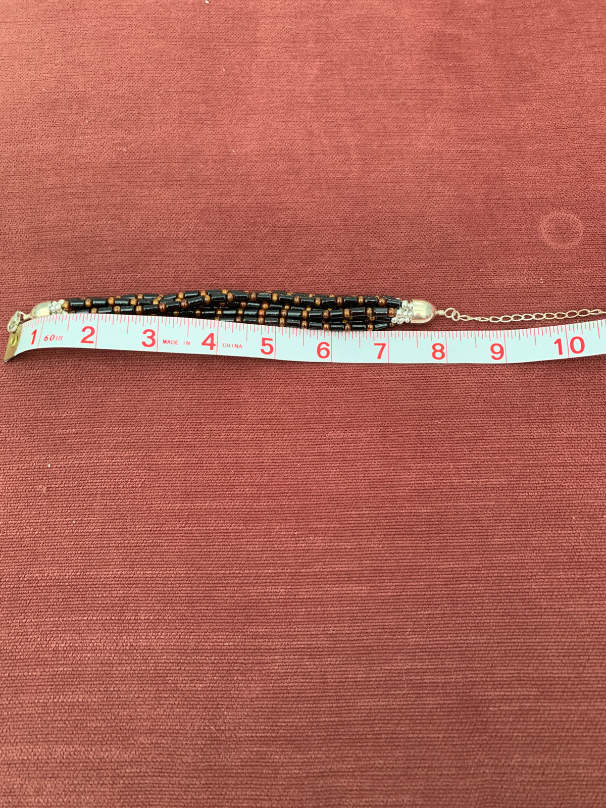 Jay King Multi Strand Blackand Gold Beaded Bracelet