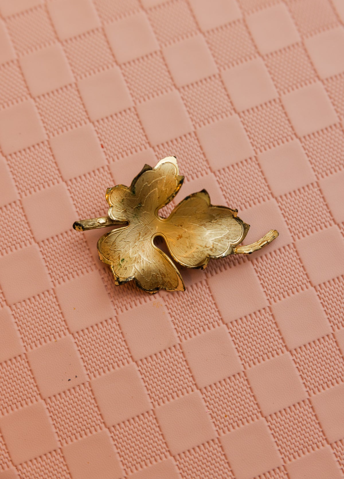 Vintage Gold Leaf Brooch - Our Brooklyn Brownstone