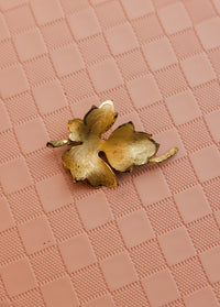 Vintage Gold Leaf Brooch - Our Brooklyn Brownstone