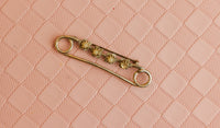 Vintage Floral Safety Pin Brooch - Our Brooklyn Brownstone