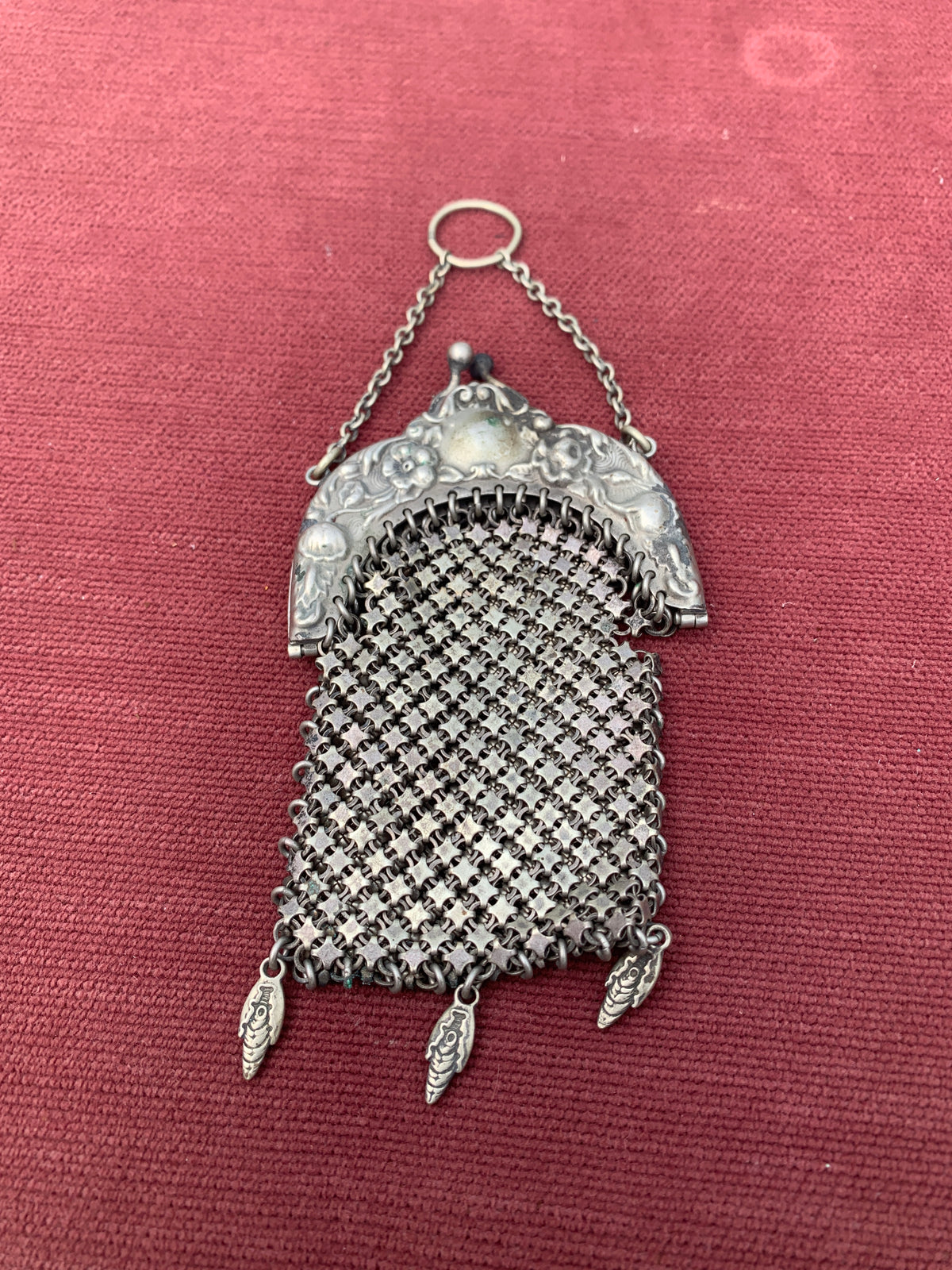 Vintage Silver Mesh Change Purse