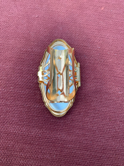 Vintage Stratton Lipview Lipstick Holderwith Floral Enamel Design